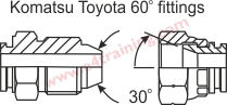 Komatsu Toyota 60 fitting