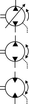 bi-directional pump symbols