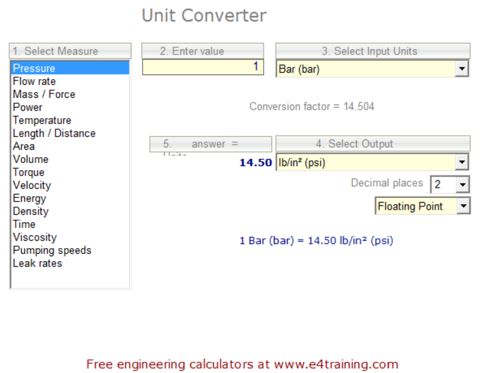 Unit conversion calculator