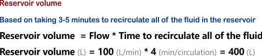 tank size calculation