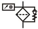 hydraulic filter symbol