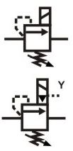 solenoid operate relief symbol