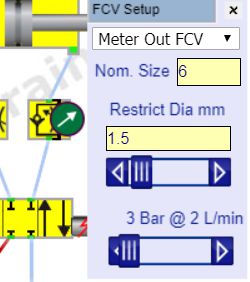 flow control valve settings